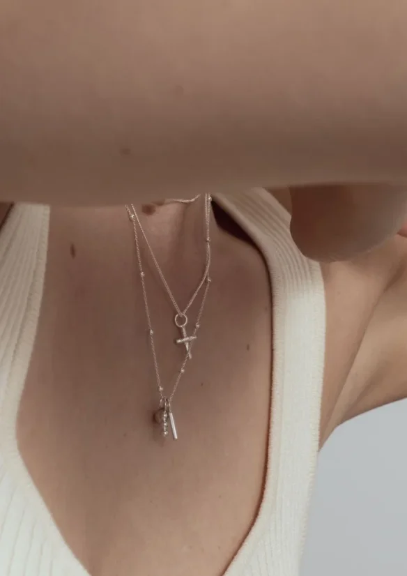 NO MORE Charm, Pendant Silver/Gold