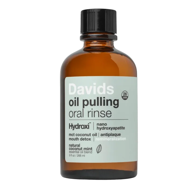 DAVIDS Hydroxi™ oil pulling oral rinse w/ nano hydroxyapatite 266ml