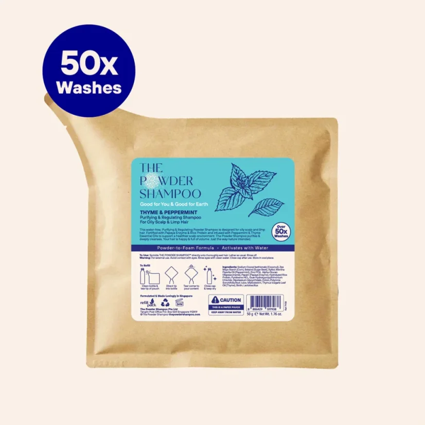 The POWDER SHAMPOO Purifying Shampoo For Oily Scalp & Limp Hair