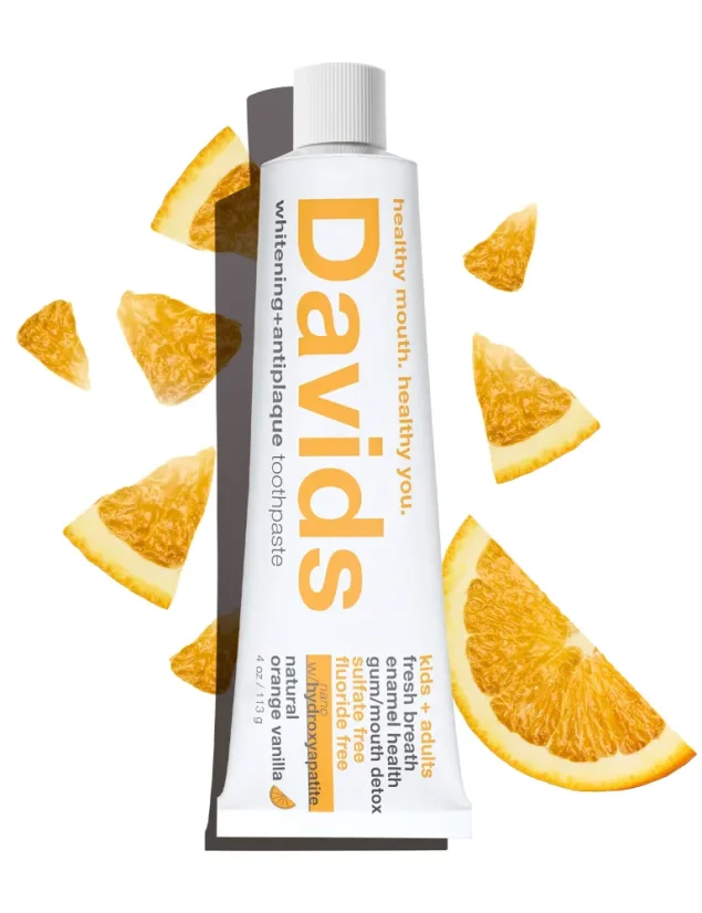 Davids KIDS + ADULTS nano-hydroxyapatite premium toothpaste Orange & Vanilla 113g