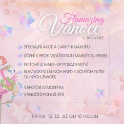 Flamazing VÁNOCE v Bioauře v pátek 12. prosince 10 - 19hodin