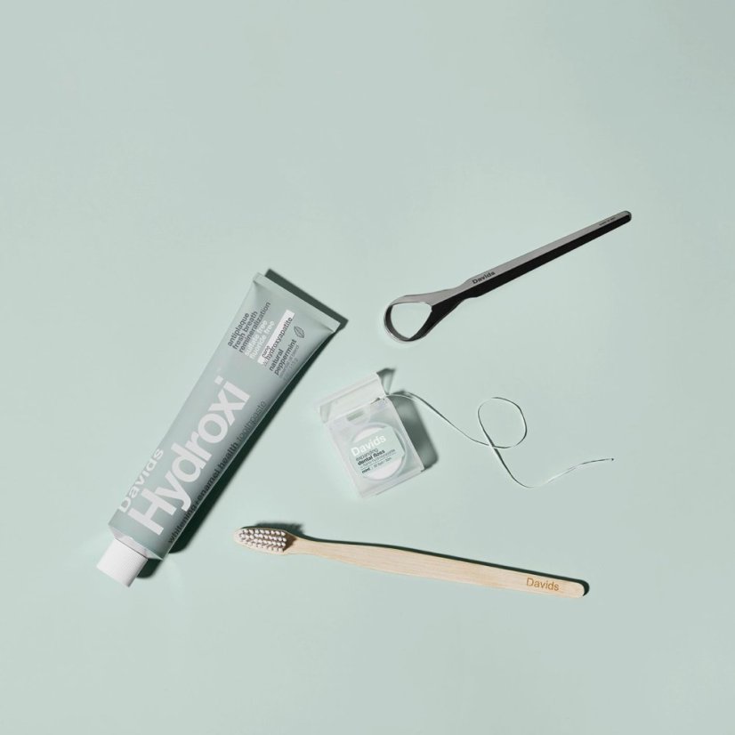 DAVIDS Hydroxi™ whitening+enamel health nano hydroxyapatite premium toothpaste / peppermint 113g