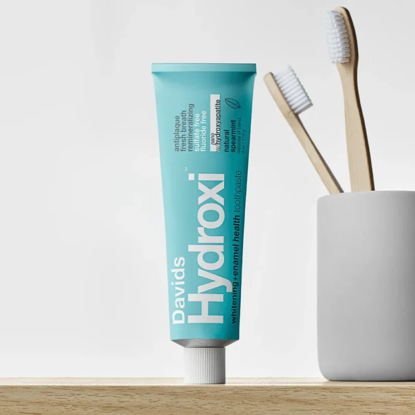 DAVIDS Hydroxi™ whitening+enamel health nano hydroxyapatite premium toothpaste Spearmint 113g