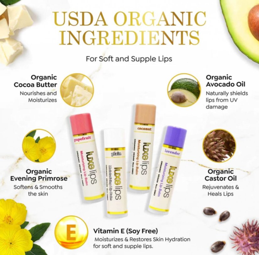 LUXE Beauty Moisturizing Beeswax-free Lip Balm 4,25g