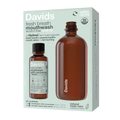 DAVIDS Mundspülung Hydroxi Fresh Breath Mouthwash Set / Nachfüllung