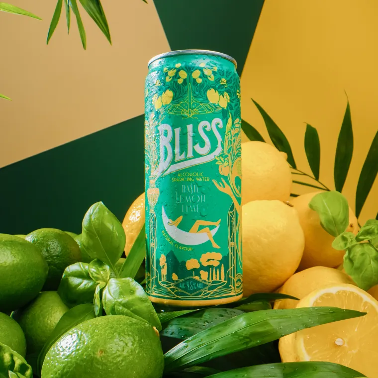 BLISS Alkoholická perlivá voda 33cl