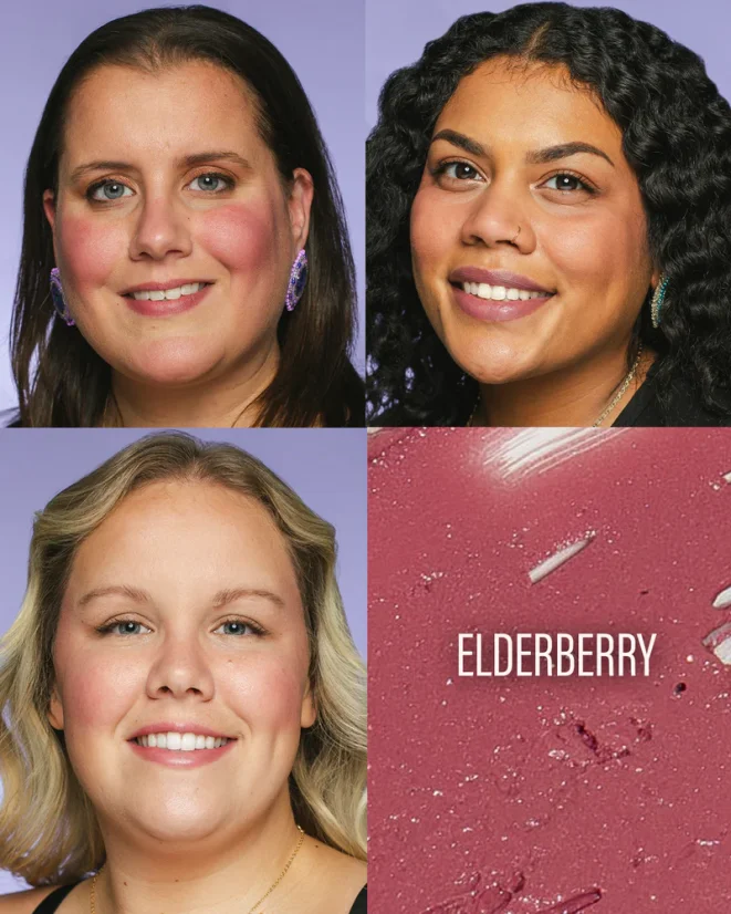 CHEEKBONE BEAUTY Courage Cream Lip and Cheek 4g - Color: Elderberry